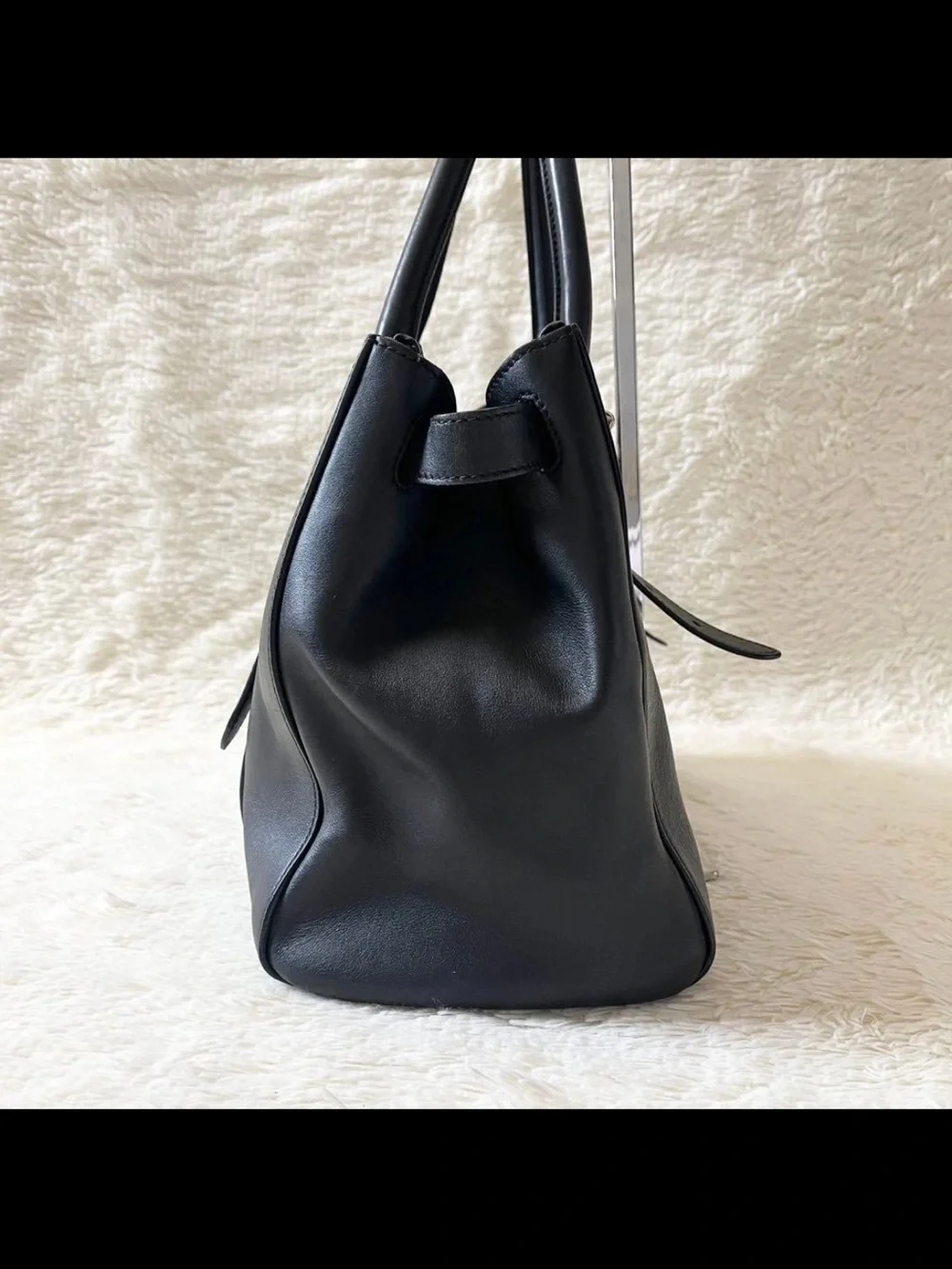 Mulberry Black Leather Bayswater-Style Top-Handle Satchel